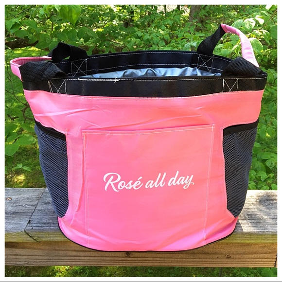 Rosé All Day Handbags - Tote Bag Insulated Wine🍷 Beverage Tote!